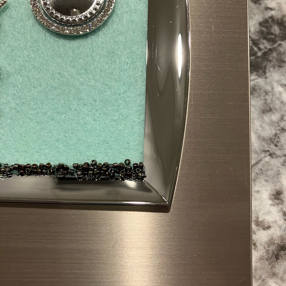 FRAMED JEWELRY ART PICTURE. HANDMADE UNIQUE OOAK GIFT 💝 IDEA - Picture 4 of 9